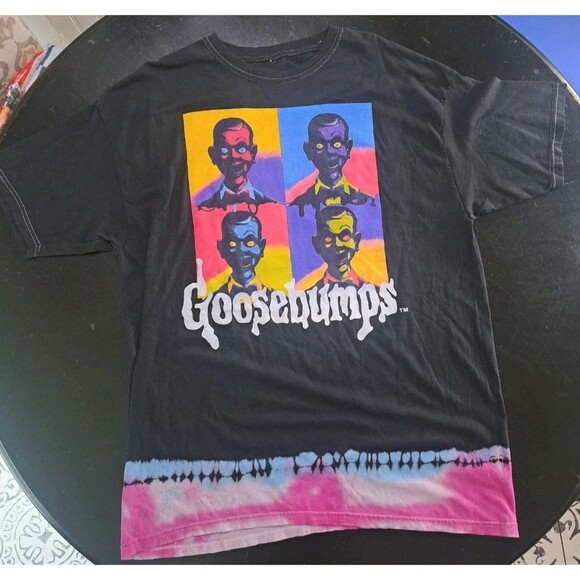 Goosebumps Slappy Dummy Retro 90s Pop Art Tie Dye T-Shirt Men’s Medium New Tee - Picture 1 of 6